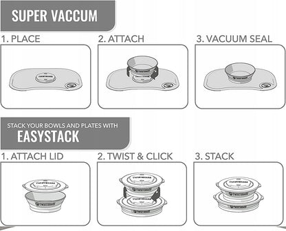 TWISTSHAKE Click Mat MINI + bowl plate mat and bowl