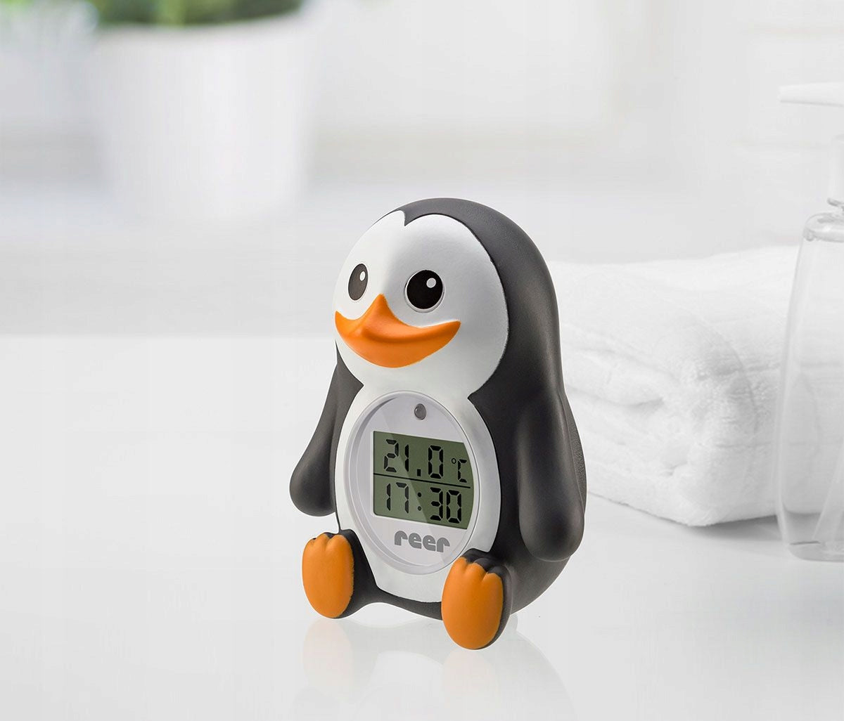 REER MyHappyPingu 2-in-1 digitale bad- en kamertemperatuurmeter