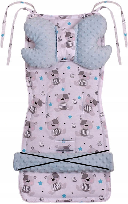 MEDI PARTNERS wkładka do wózka motylek kocyk poduszka 4el MINKY