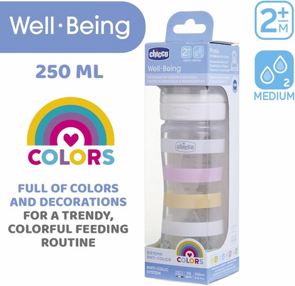 CHICCO Well Being cumisüveg 2 hónap+ 250 ml