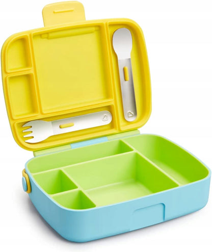 MUNCHKIN Bento Box cutie de prânz + tacâmuri, 5 compartimente