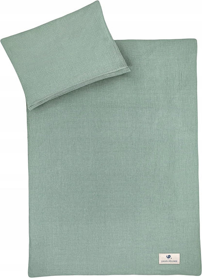 JULIUS ZOLLNER ensemble de literie MUSLIN 2 pièces 100x135 40x60