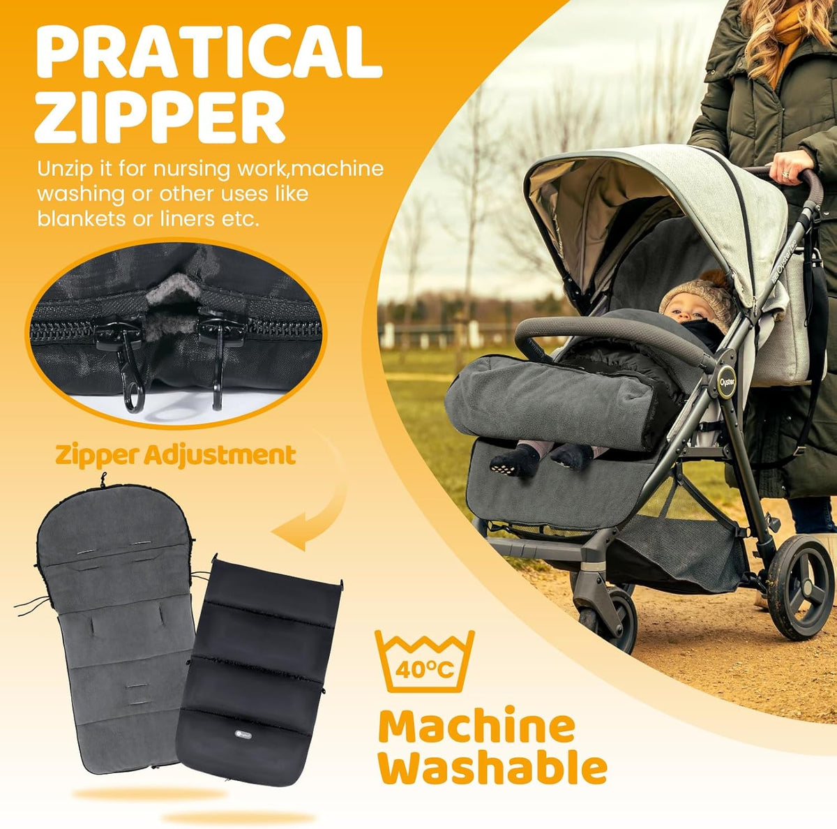 IWYWIND universal stroller footmuff cover 95x50