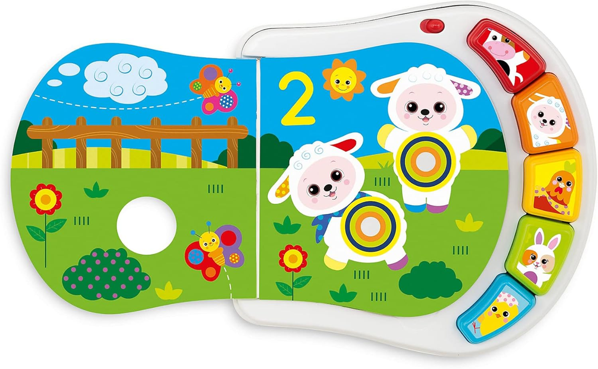 CHICCO Counting Farm elektronikus oktatókönyv 19 19 db,5 cm