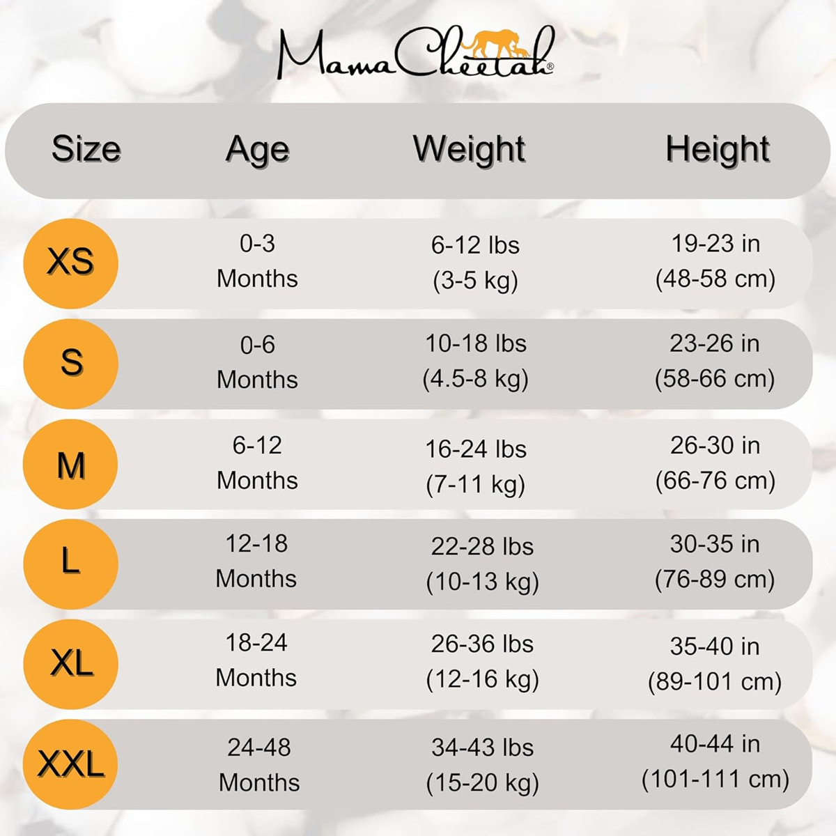 MAMA CHEETAH-sovepose 6-12 mdr. 2,5TOG