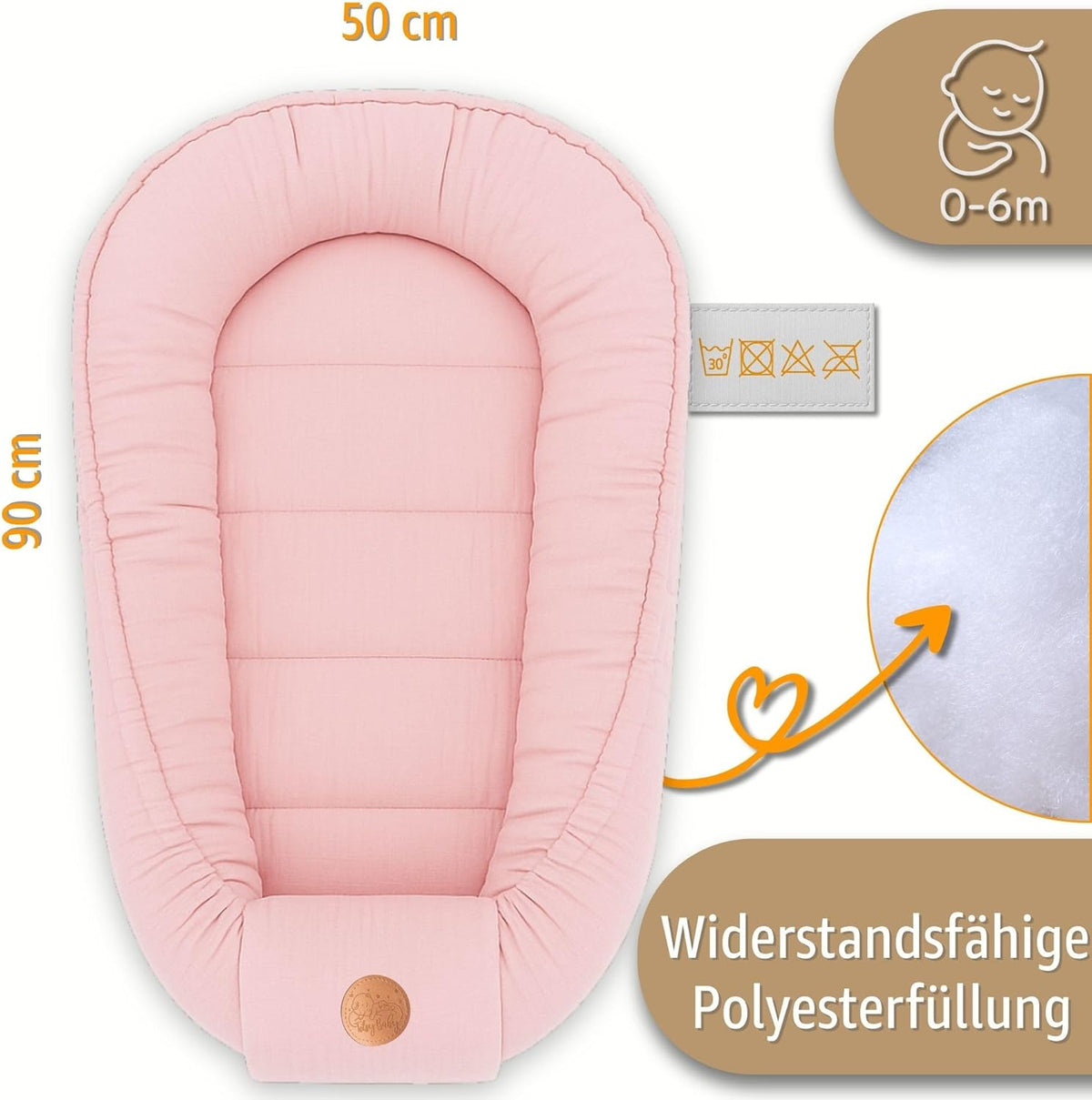 cocon bébé en mousseline nid 90 x 50