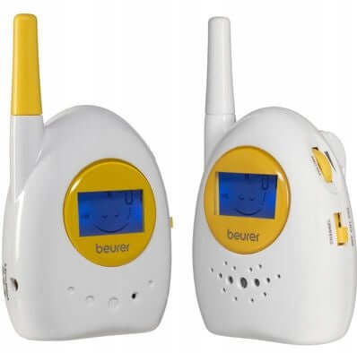 BEURER BY 84 niania elektoniczna 800 m ECO+ biało-żółta niania elektroniczna z trybem ECO+
