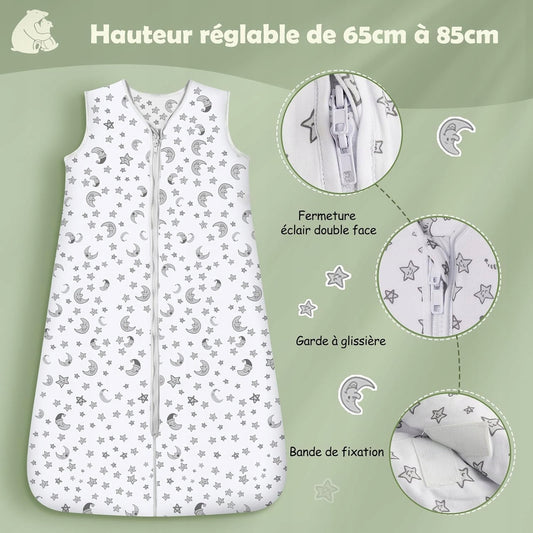 LICTIN śpiworek do spania letni 0,5TOG 65-85cm x2