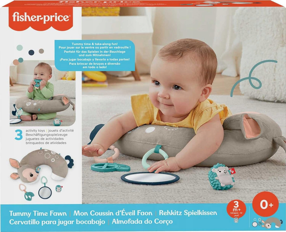 FISHER-PRICE pernă de joacă pentru stat pe burtică Căprioară