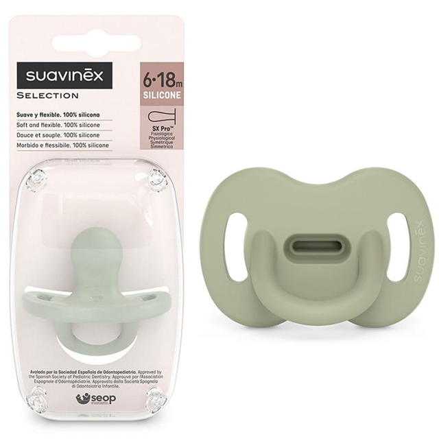 SUAVINEX SELECTION SX PRO szilikon cumi 6–18 hónap