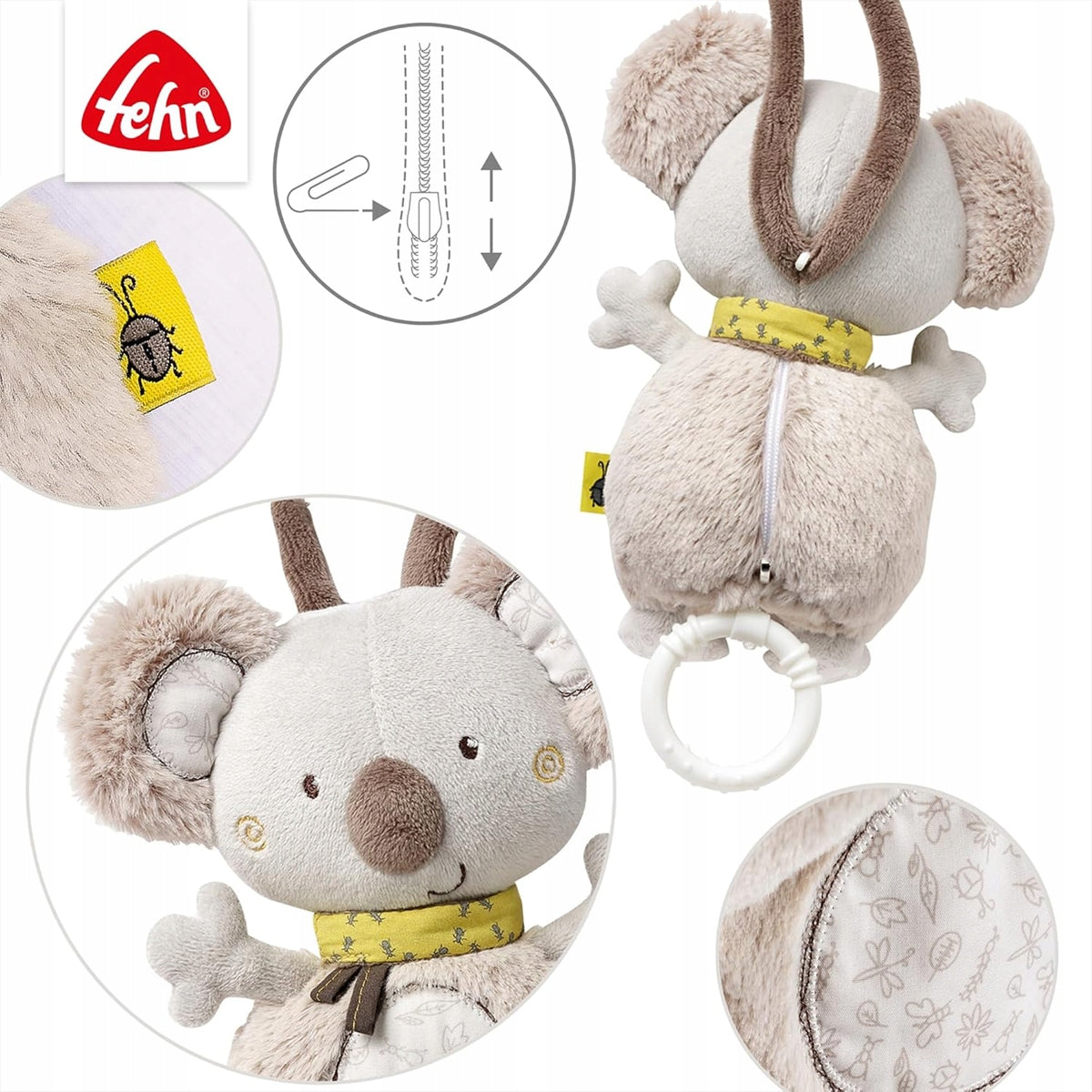 FEHN Australia plüss függő zenélő KOALA 20 cm