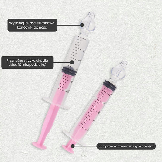 BABY AGE irygator strzykawki do nosa 2 sztuki 10 ml