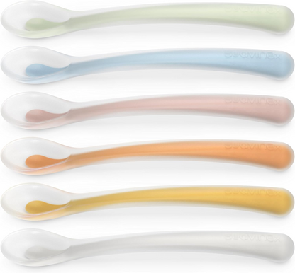 SUAVINEX Selection rugalmas szilikon kanál 16 cm 4 hónap+ rózsaszín