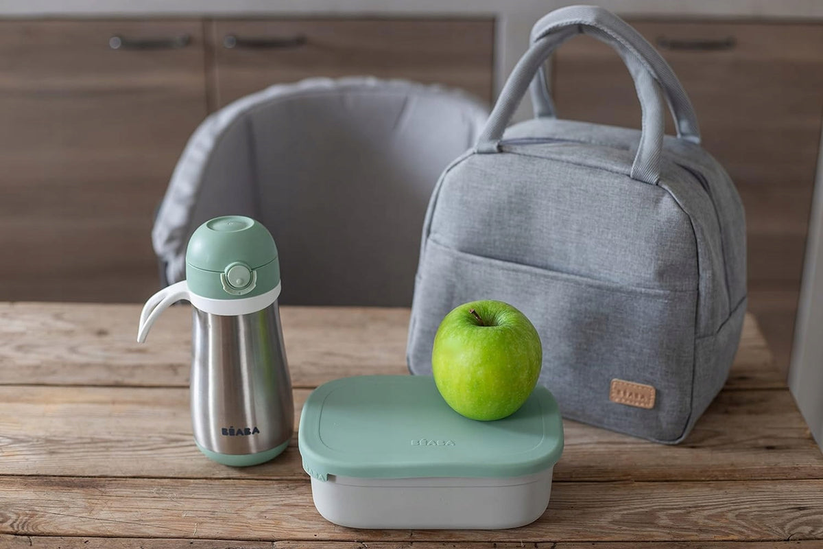 BEABA cutie de prânz lunchbox din oțel inoxidabil 760ml cu compartimente