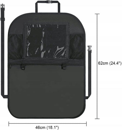 URAQT organiseur de siège de voiture protège-siège 46x62 cm lot de 2