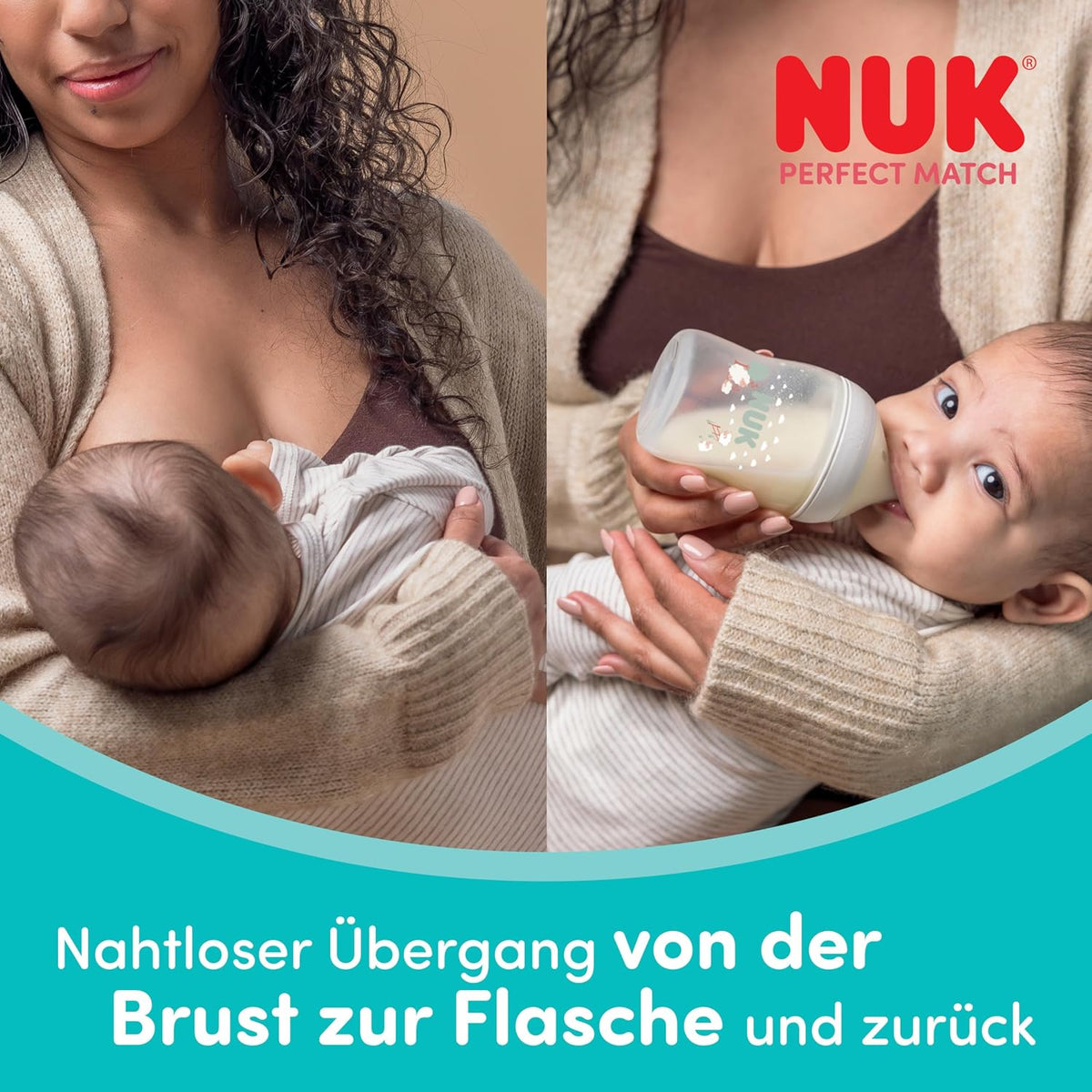 NUK Perfect Match butelki antykolkowe 150/260 ml 3m+ – nowy – zdjęcie 4