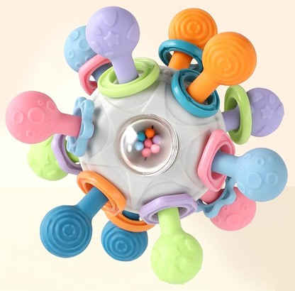 MIUZIFUN Teether Ball sensorisk bidelegetøjskugle 10,5 cm