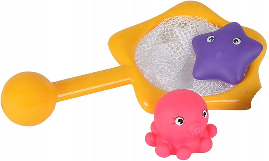 SIMBA ABC fürdőjáték hálóval és 2 tengeri állattal