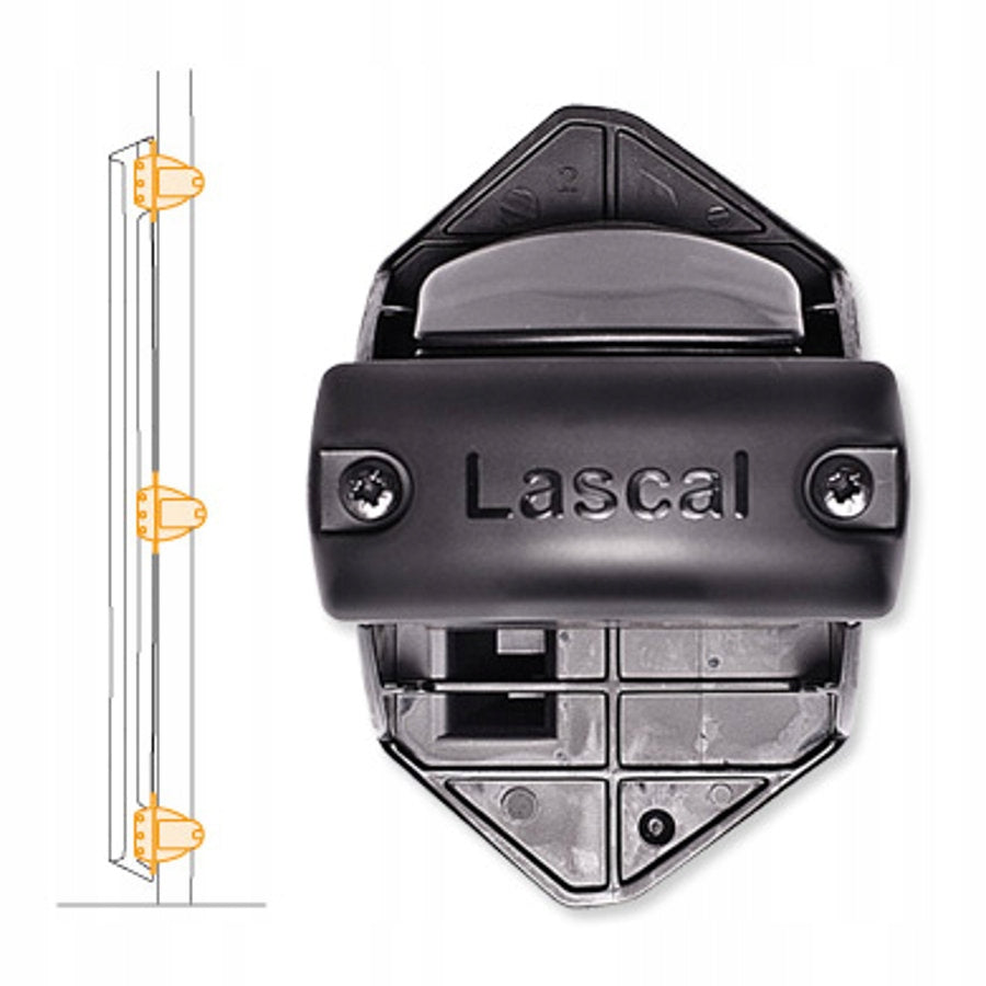 LASCAL KiddyGuard zestaw do poręczy schodów dla paska zamykającego 14-50 mm