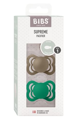 BIBS SUPREME силиконови успокояващи залъгалки 0-6 месеца СИМЕТРИЧНИ