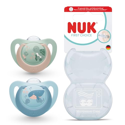 NUK First Choice Silikon-Schnuller, 2er-Pack, 6–18 Monate
