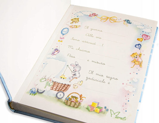 MARELI album fotograficzny dla dziewczynki, różowy album 23x30 cm z uroczym dziecięcym motywem