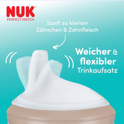 NUK Perfect Match εκπαιδευτικό ποτηράκι 150ml 6μ+ ΦΩΣΦΟΡΙΖΕΙ ΣΤΟ ΣΚΟΤΑΔΙ