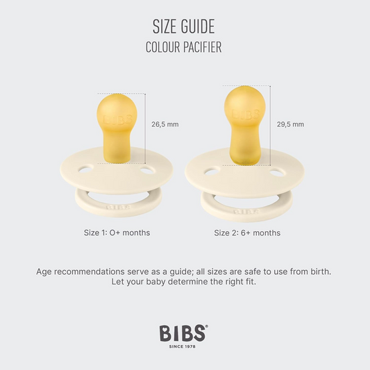 BIBS COLOUR STUDIO Beruhigungssauger 2er-Pack Naturkautschuk 0-6 Monate