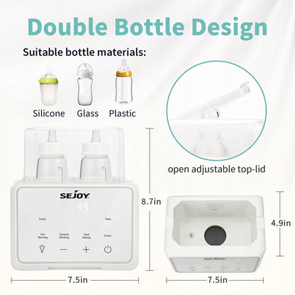 SEJOY dupla cumisüvegmelegítő sterilizátor 6 az 1-ben