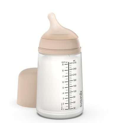 Suavinex Zero Zero anti-kolikflaske 270 ml 3m+ medium flow (M)
