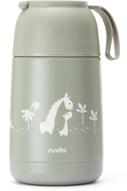 NUVITA 4475 rozsdamentes acél ételtermosz 620 ml 0+ ZSIRÁFOK