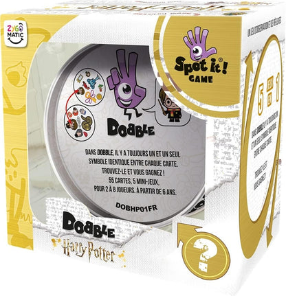 ZYGOMATIC Dobble 55 kart + metalowe pudełko HARRY POTTER
