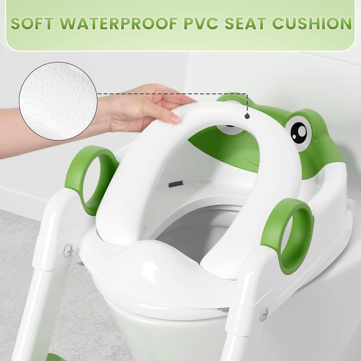 COOSEYA 2-in-1 toilet seat with steps