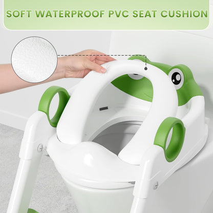 COOSEYA 2-in-1 toilet seat with steps