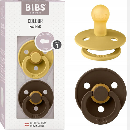 BIBS COLOUR Schnuller 2er-Pack Naturkautschuk 0-6 Monate