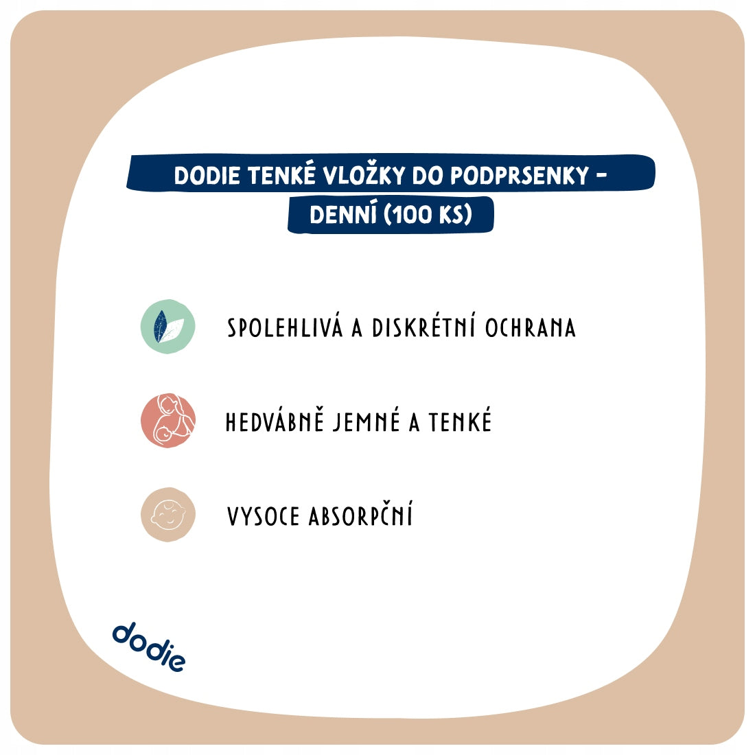DODIE coussinets d’allaitement 100 pièces