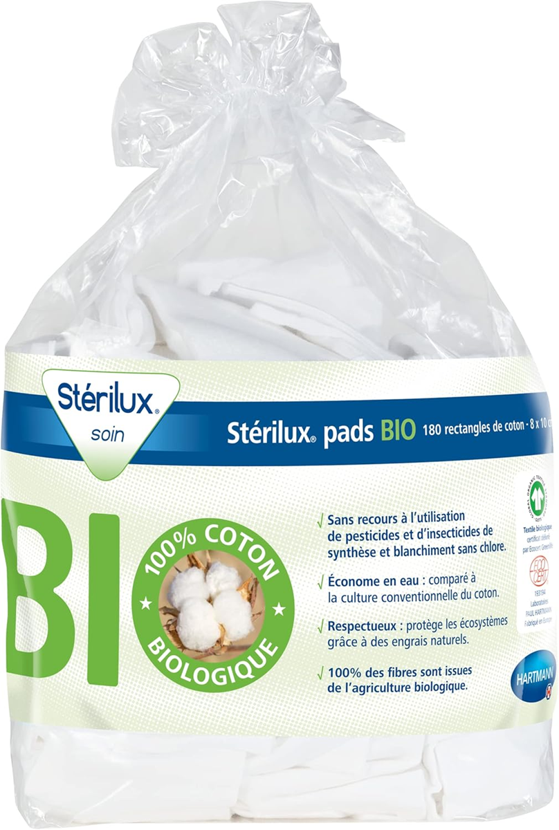 HARTMANN Sterilux hidrofil pamut 8 x 10 cm 180 db