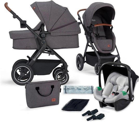 KINDERKRAFT B-TOUR cărucior multifuncțional 3 în 1 până la 22 kg + scoica MINK PRO