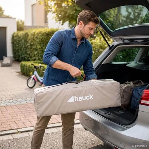 Hauck Dream N Play łóżeczko turystyczne beżowe – zdjęcie 4