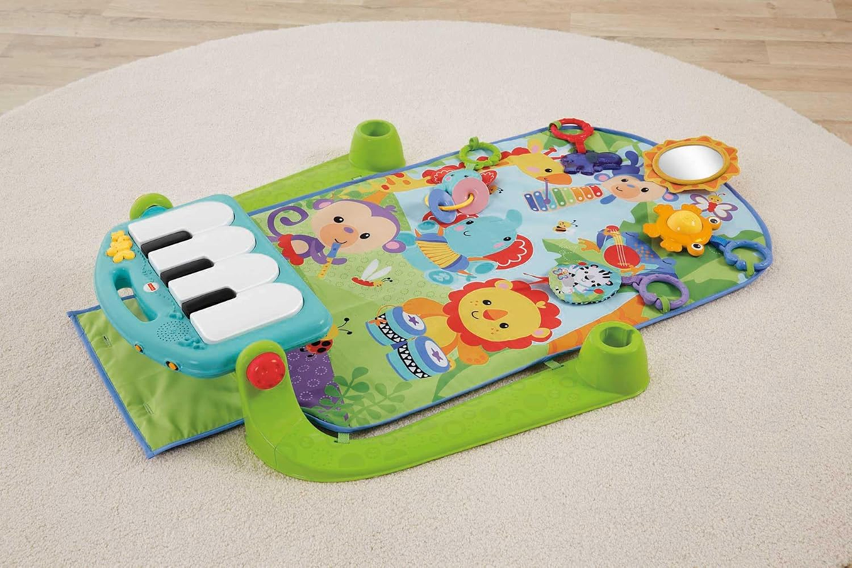 FISHER-PRICE mata edukacyjna 3w1 KICK&PLAY Piano Gym