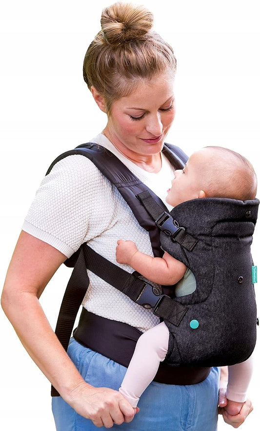 INFANTINO FLIP 4w1 nosidełko ergonomiczne 3,5 - 14,5 kg, mama nosi dziecko blisko ciała