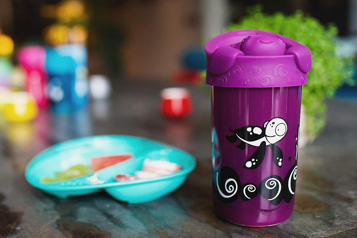 TOMMEE TIPPEE No Knock csőrös pohár 300 ml 18 hónap+ TEKNŐS