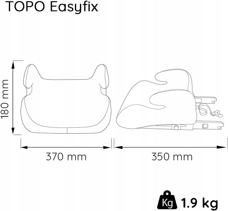 NANIA eASYFIX autósülés ülésmagasító III. csoport / 22–36 kg