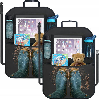 URAQT organiseur de siège de voiture protège-siège 46x62 cm lot de 2