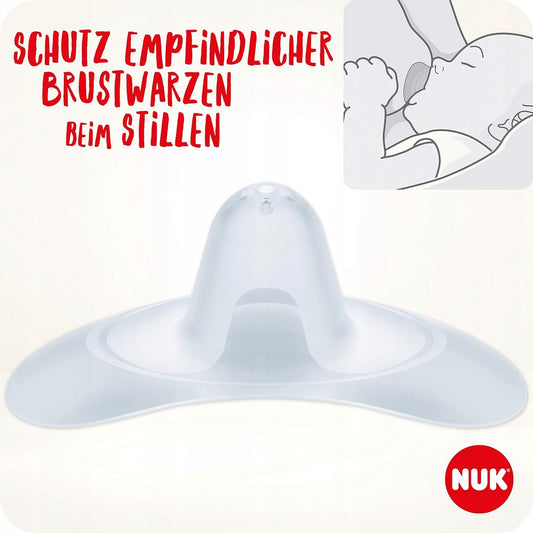 NUK nakładki osłonki na sutki do karmienia 20mm roz.M x2