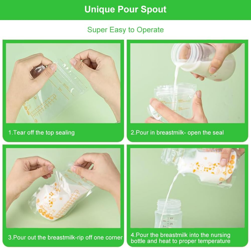 Breast milk storage bags x60