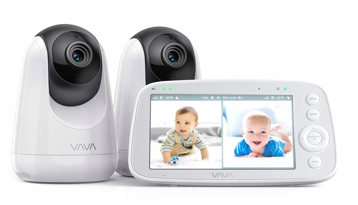VAVA VA-IH009 babyalarm 5" + 2 fjernstyrede kameraer