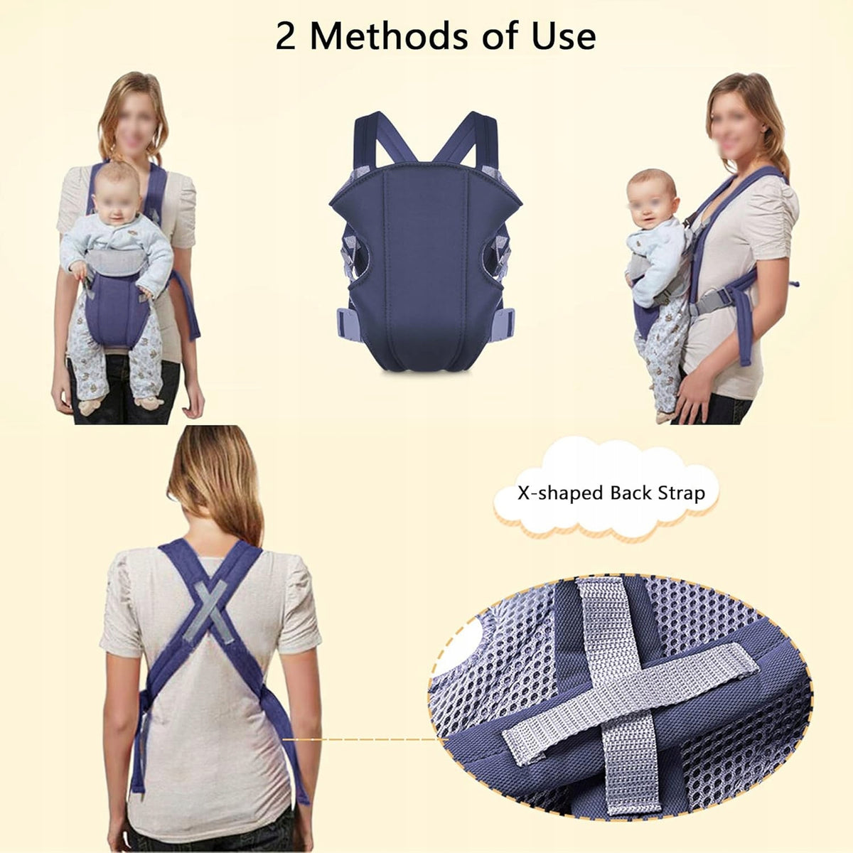 Állítható ergonomikus babahordozó 3,5–15 kg