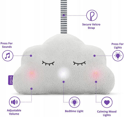 SNUZcloud pluszowy USYPIACZ szum bicie serca i światełka