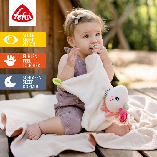 FEHN komforter przytulanka AIKO&YUKI 30 cm, miękka przytulanka jednorożec dla niemowląt 0+